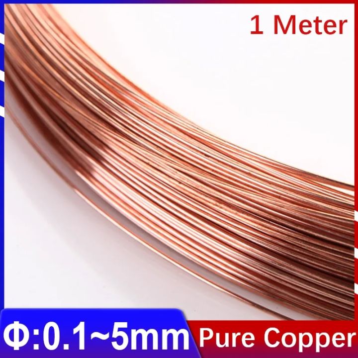 T2 100% Pure Copper Wire Copper Coil Conductive Copper Wire, Superfine Copper Wire, 0.1 0.2 0.3 0.4 0.5 1.0 1.5 2.0~5mm 1/5M