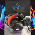 Leeteen G3 Series Gaming Wired Over Ear Headphones With Mic With Noise Canceling, Pc With Surround Stereo Sound, Led Light For Smartphones, Ps4, Pc, Laptop (Blue). 