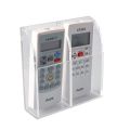Clear Acrylic Remote Control Holder 2 Compartments. 