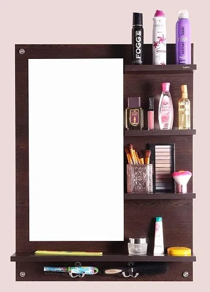 Wooden%20Wall-Mounted%20Vanity%20Table%20with%20Mirror,%20Shelves%20&%20Storage%20-%20Image%203