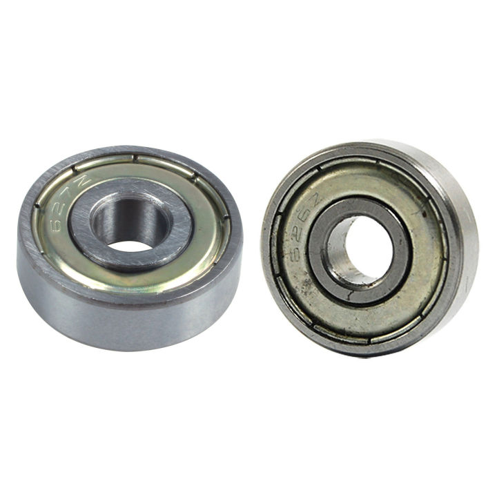 PDTYMWNG Silver Metal 627Z Deep Groove Ball Bearing Ball Bearing 7mm x 22mm x 8mm & 626Z Double Sealed 6X19X6mm