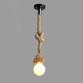 1 Piece Rope Pendant Light Hand Wrapped in manila rope for pendant lighting, nautical rope light - Kitchen island pendant light, jute twine rope, Rope swag light, an Industrial farmhouse rustic light fixture (BULBS NOT INCLUDED). 