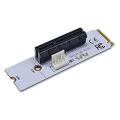 NGFF M.2 to PCI-E 4X Riser Card M2 Key M to PCIe X4 Adapter. 