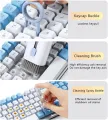 7 in 1 Computer Keyboard Cleaner Brush Kit Earphone Cleaning Pen For Headset Keyboard Cleaning Tools Cleaner Keycap Puller Kit Portable Multifunctional Cleaning Tool for PC Monitor/Earbud/Cell Phone/Laptop/Computer/Bluetooth Earphones. 