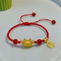 Chinese Style Zodiac Dragon Bracelet Women Men 2024 New Year Lucky Pixiu Red Beaded Elastic Bangles Friendship Amulet Jewelry. 