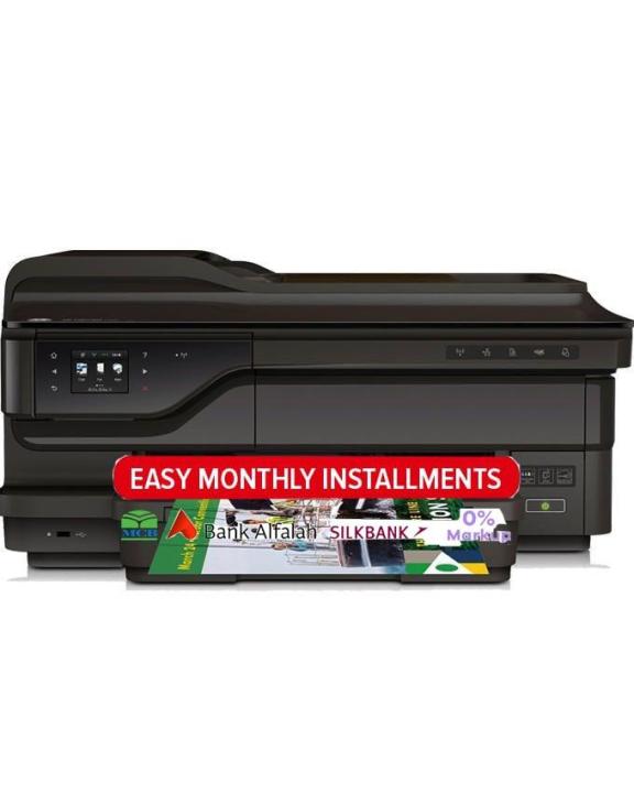 Officejet 7612 Wireless Color Photo Printer with Scanner, Copier and Fax - Black