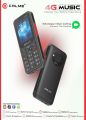 Calme 4G Music - Dual Sim 4G - PTA Approved - 2.4 Inch Touch Display - 3200mAH Battery - wifi - Hotspot - 1GB Ram - 8GB Memory - Type C charging - Powerful Speaker - 1 Year Brand Warranty. 