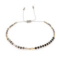 Blame Me, Source insBohemian Wind Black Gem Agate Stone Handmade Beaded Bracelet. 