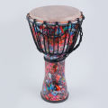 Arabic Culture Drum Djembe Drum Hand Drum | 19 x 12 Inch | with Colorful Art Patterns Percussion Musical Instrument |. 