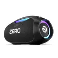 Zero® Thunder Pro Speaker | 120W Loud & Powerful Portable Speaker , Wireless Speaker with Deep Bass, RGB Light Speaker , 8 Hours Playtime | Multi-Input Connectivity ( AUX, USB, TF Card) | Party Speaker , Outdoor & Home Speaker. 