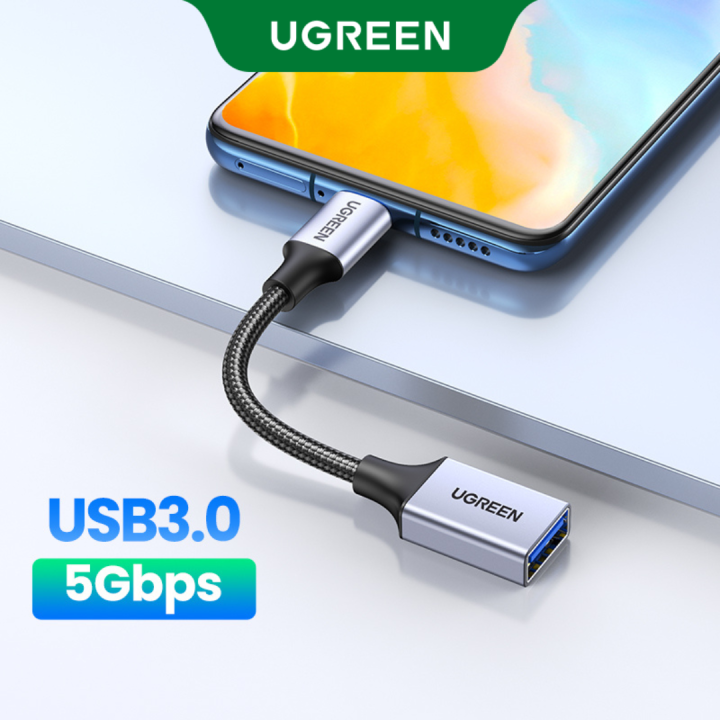 UGREEN USB C to USB 3.0 OTG Adapter 10cm USB Type-C OTG Data Cable Connector for Samsung Galaxy S25 S24 MacBook Pro 2024 USB C Adapter