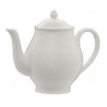 Premier Home - Quinn Embossed White Teapot. 