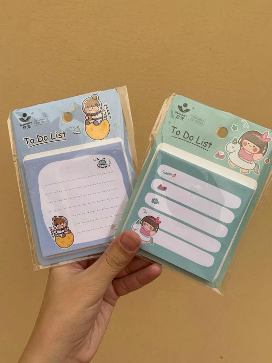 1 pcs To do list notepad sticky notes cartoon character | Daraz.pk