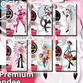 Helluva Boss Card Collect Girl Anime Cartoon Figure Badge Loona Hazbin Hotel Kawaii Exquisite Bag Brooch Student Festival Gift. 