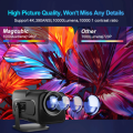 Portable Projector HY320 Projector 4K Android 11. 
