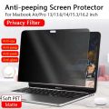 Anti-peeping Screen Protector For Macbook Air 13 13.6 15 M1 M2 Pro 14 16 2023 Anti-peek Anti-spy Anti-glare Film Privacy Filter. 