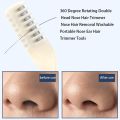 【HOT】 Comb Tooth Nose Hair Trimmer Small Portable Nasal Cleaner Easy Cleaning Reusable Hair Remover Manual Nose Hair Removal Tools. 