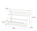 Stainless Steel 2-Layer Spice Rack Stand, Multipurpose Kitchen Organizer for Jars & Shampoo. 