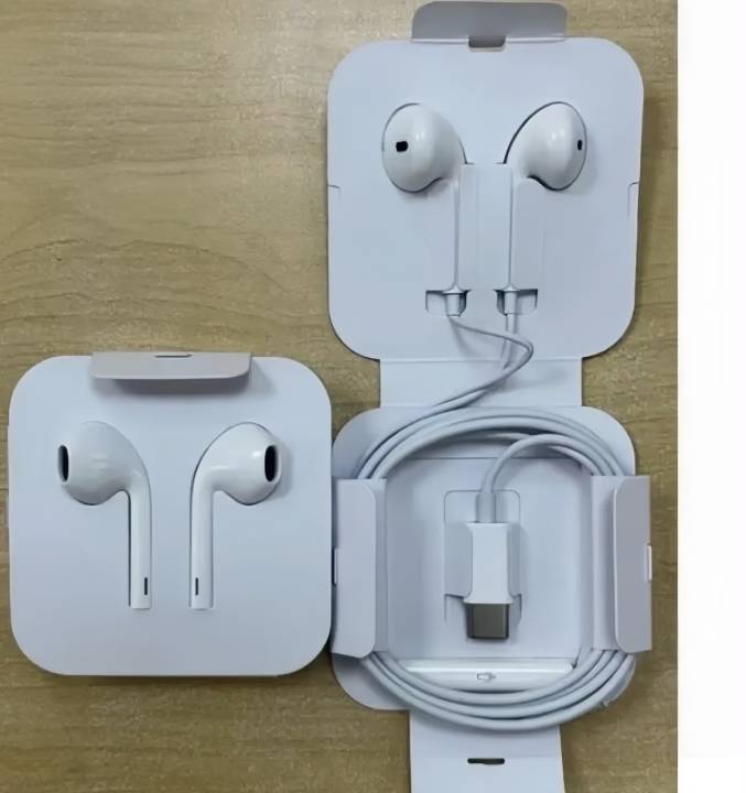 USB C Wired EarPods Earphones with Mic Handsfree for Type C Phones | High Bass Stereo Handsfree