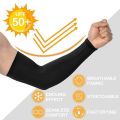 1 Pair of Arm Sleeves for Skin / White / Black Sleeves for Arm Cover for Girls | Sun Protection Sleeves | Sleeves For Arms For Boys | Cricket and Other Sports Sleeves Long Arm Sleeves for Girls. 