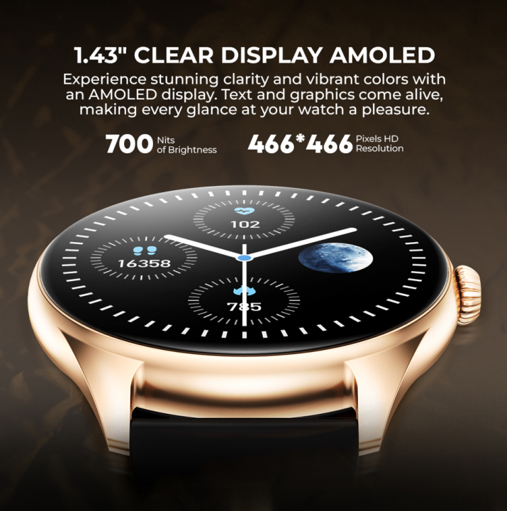 Zero%C2%AE%20Vision%20Smartwatch%20%7C%20Ultra%20Big%20Screen%20of%201.43"%20AMOLED%20Display,%20Bluetooth%20Calling,%20Advanced%20Health%20Sensors%20%7C%20FREE%20Silica%20Gel%20Strap,%20Waterproof%20IP67%20%7C%20High%20Quality,%20Best%20Smartwatch%20for%20Men%20and%20Women,%20IOS%20&%20Android%20users%20-%20Image%205