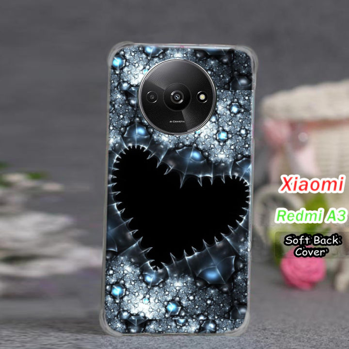 Xiaomi Redmi A3 Back Cover - Heart Soft Case
