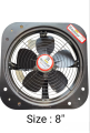 Exhaust Fan Fully Metal Body Black 1 Year Warranty Exhaust Fan 99.9% pure Copper Winding. 