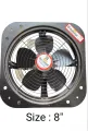 Exhaust Fan Fully Metal Body 220 V Black 1 Year Warranty Exhaust Fan 99.9% pure Copper Winding. 