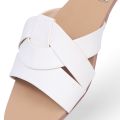 White Crisscross Flats | Stylish Flats for Ladies | Casual Wear Footwear. 