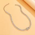 Punk Thick Chain Choker Necklace for Women Trendy Crystal Coffee Bean Pendant Necklace 2022 Fashion Jewelry for Neck Collar Gift. 
