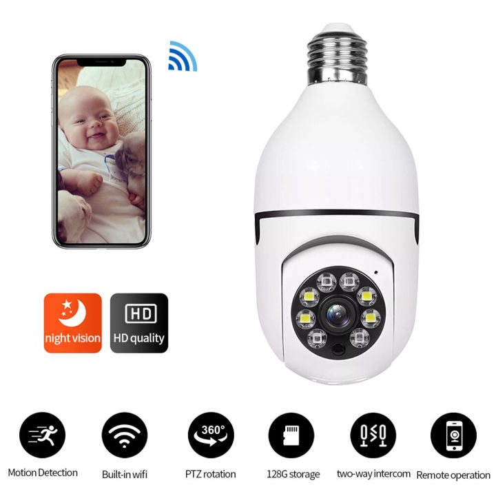 SS\WIFI PANORAMA CAMERA\CCTV - 1080P Full HD CCTV Camera -CCTV Camera Wifi - Wifi Smart Camera - Wifi Camera -Home Security Camera - Smart Camera Wifi - CCTV Wifi - Wifi Camera Blub Socket - Security Camera For Home Wifi - Camera CCTV - Security Camera -