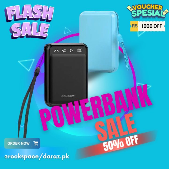 Rock%20Sendem%20P300%20Mini%20Powerbank%2010000mah%20Micro/Type%20C%20Input%202.1A%20Dual%20Port%20Digital%20Display%20Power%20Bank%20-%20Image%202