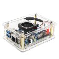 For Orange Pi 3 LTS Case Transparent Acrylic Shell with Cooling Fan. 