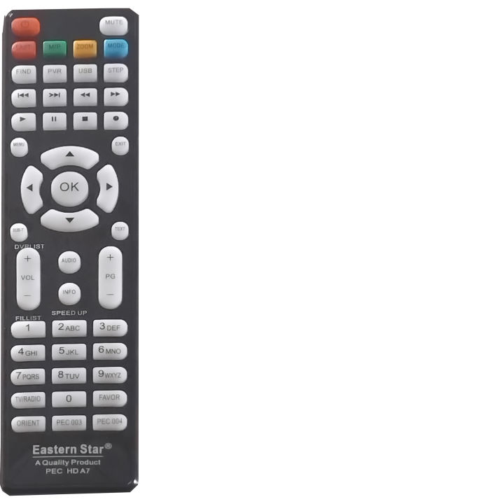 Star Remote Control Eastern Star Original Remote Control – Universal Digital Satellite ...