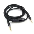 For HyperX Cloud/Cloud Alpha 1.5m 3.5mm Headphone Audio Cable Male to Male Cord Line Replacement with Tuning Gaming Headset. 