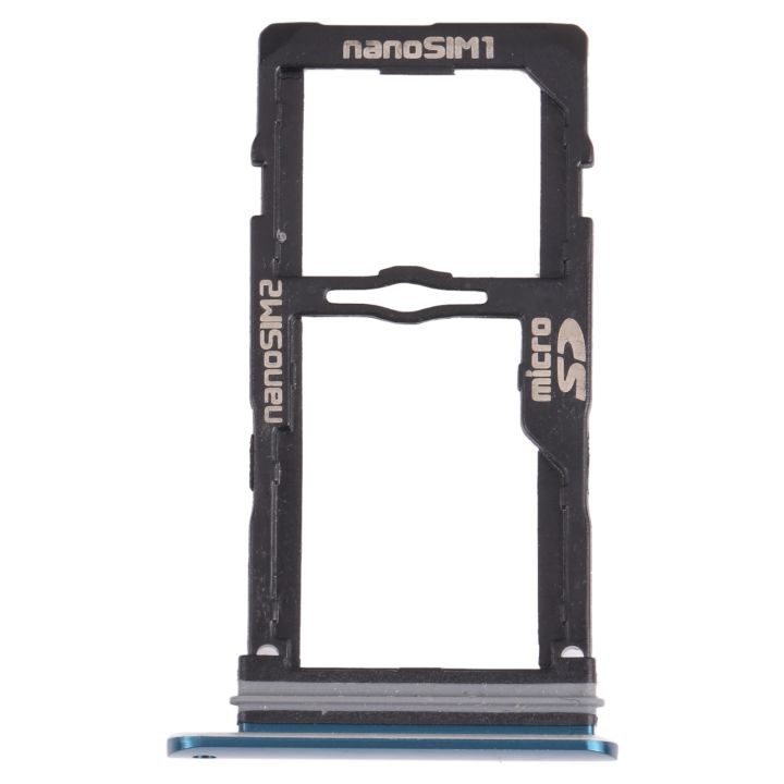 Nano SIM Card Tray + Nano SIM Card Tray / Micro SD Card Tray for LG G8S ThinQ LMG810, LM-G810, LMG810EAW