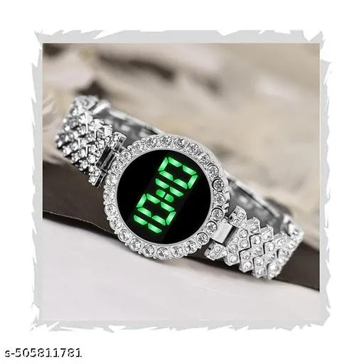Elegant%20Women's%20Fashion%20Digital%20Watch%20with%20Diamond%20Accents%20and%20Stainless%20Steel%20Band%20-%20Image%202