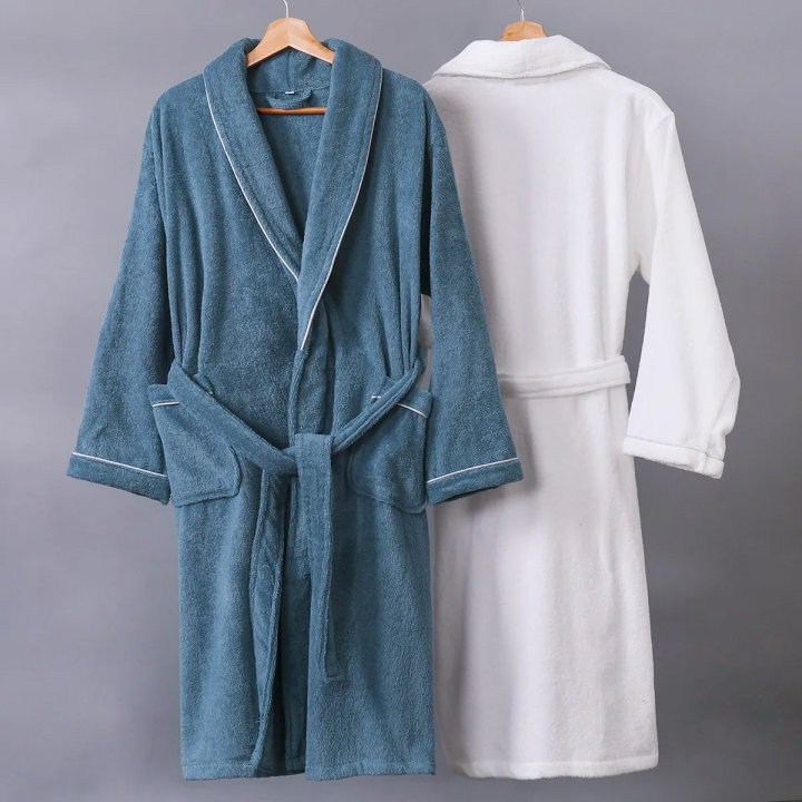 100%25%20Cotton%20Long%20Bathrobe%20Suck%20Water%20Towel%20Bath%20Robe%20Plus%20Size%20Kimono%20Hooded%20Sleepwear%20Spa%20Hotel%20Dressing%20Gown%20Men%20-%20Image%202
