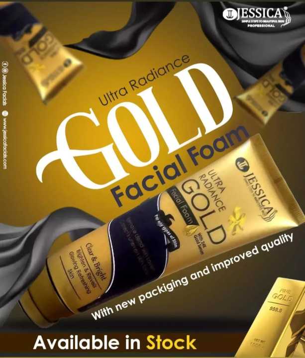 Jessica 24K Gold Ultra Radiance Facial Foam - 125ml
