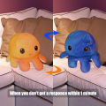Ready Stock Tiktok Reversible Octopus Plush Doll Double-Sided Color Expression Flip Octopus Doll Plush Sleeping Pillow For Children Gifts Stuffed Toys Patung Octopus Toy Patung Comel Lembut Girls Birthday Gift. 