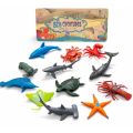 12pcs Mini Ocean Figure Sea Animal Toys For Kids Use For School Project Sea creatures non-toxic Material Pvc. 