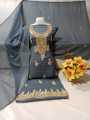 Handmade Embroidered Gotta Stones Dabka work  2 Pieces (Shirt & Dupatta ) Soft Chiffon Unstitched Beautiful Dress Collection 2022. 