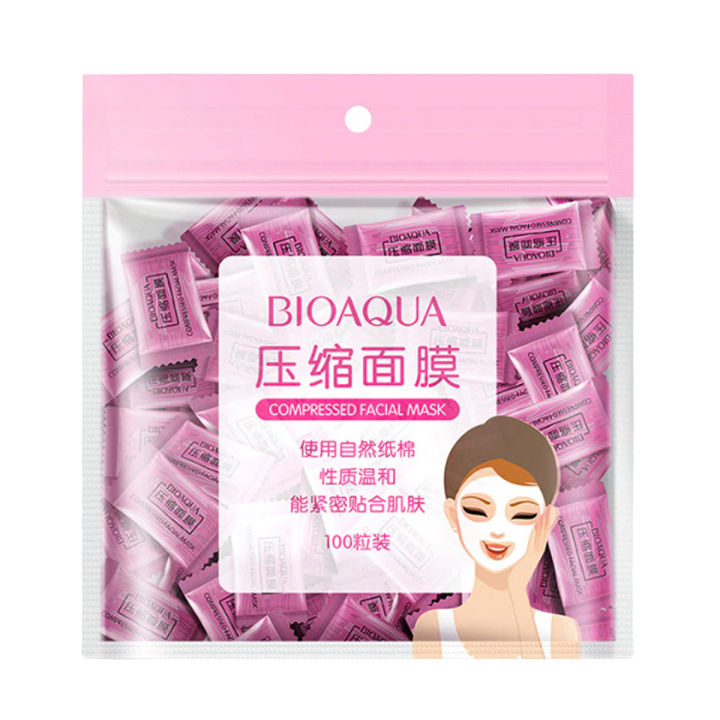 BIOAQUA Compressed Facial Tablet Face Sheet Mask 5/10/15/25/50/100Pcs BQY8128