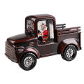 Christmas Car Lantern Unique Vintage ABS Adorable Santa Claus LED Truck for Home Decor. 