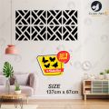"Glory ART: Free Gift + Black Wooden 8 Seamless Pattern Wall Art Stickers - Home & Office Décor". 
