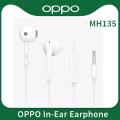 OPPO Earphone MH135 Headsets Built-in Microphone 3.5mm Plug Earphone For Smartphone FIND X R17 Pro Reno 10 3 3 Pro. 