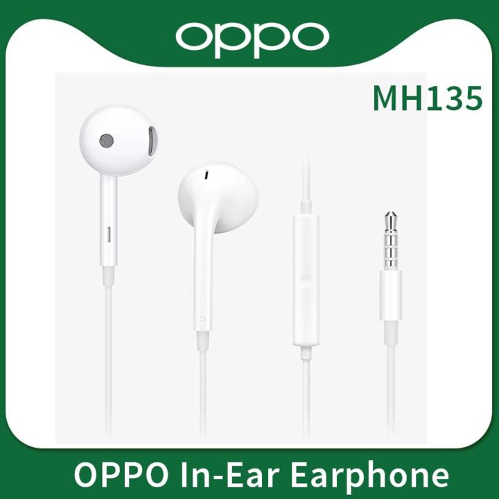 OPPO Earphone MH135 Headsets Built-in Microphone 3.5mm Plug Earphone For Smartphone FIND X R17 Pro Reno 10 3 3 Pro