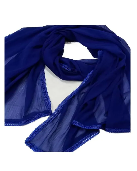 Crinkle%20Chiffon%20Dupatta%20For%20Girls%20And%20Women%20Navy%20Blue%20/%20Royal%20Blue%20Colored%20Crinkle%20Chiffon%20Full%20Size%20Lace%20Dupatta%20Chiffon%20Dupatta%20with%204-Side%20ZigZag%20Cotton%20Lace%20Ideal%20for%20Traditional%20Wear%20-%20Image%207