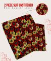 Linen Unstitched 2 Piece Suit for Girls And Women. 