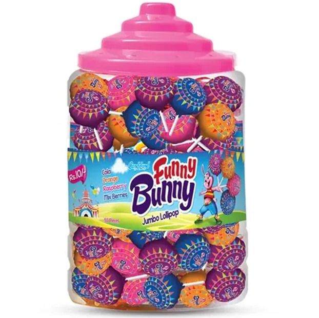 Candyland | Funny Bunny LolliPop - Pack of 100